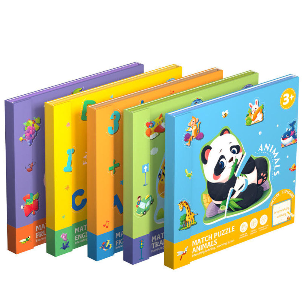 SmartMatch – Zabawa i nauka – magnetyczna książeczka 2 w 1 do rysowania i układania puzzli