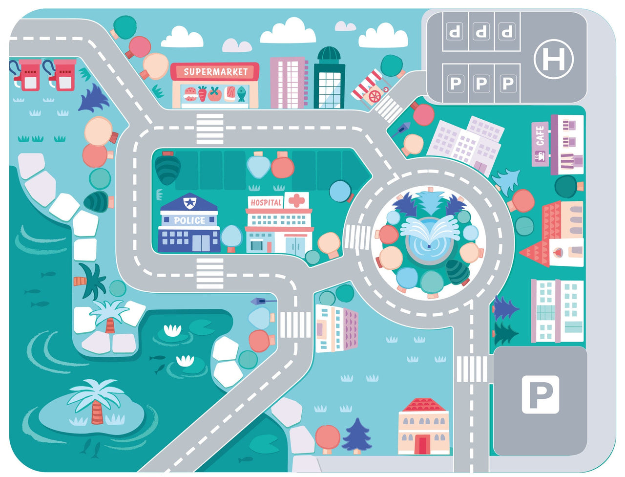 BuildJoy – Edukacyjne i zabawne – Drewniane klocki budowlane w mieście
