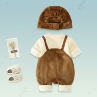 Thumbnail for MiniSnow – Przytulny i chroniący – pluszowy kombinezon i czapeczka
