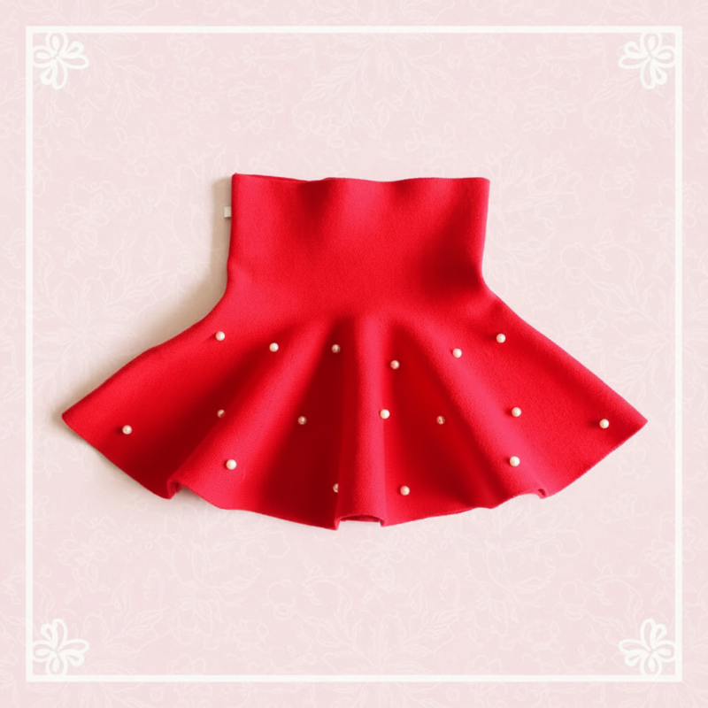 Girls Knitted Skirt – Komfort i styl – spódniczka dziecięca