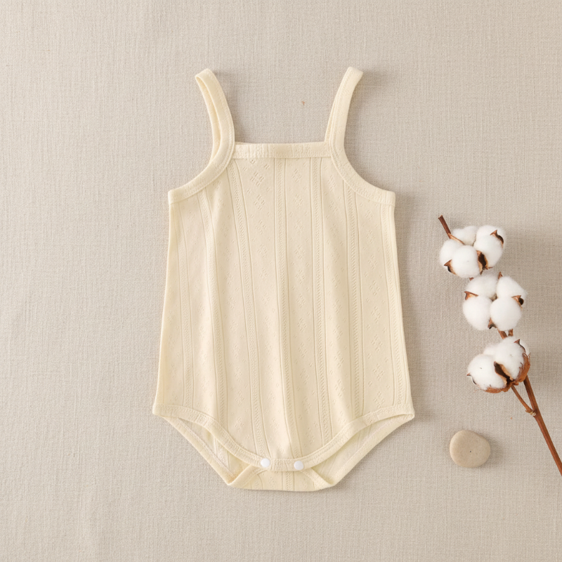 Summer Bodysuit – Lekki i wygodny – dzianinowy body dla niemowląt