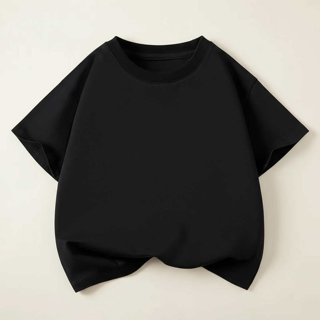 SimpleWear – Casual & Miękkie – T-shirt Relax Fit z okrągłym dekoltem