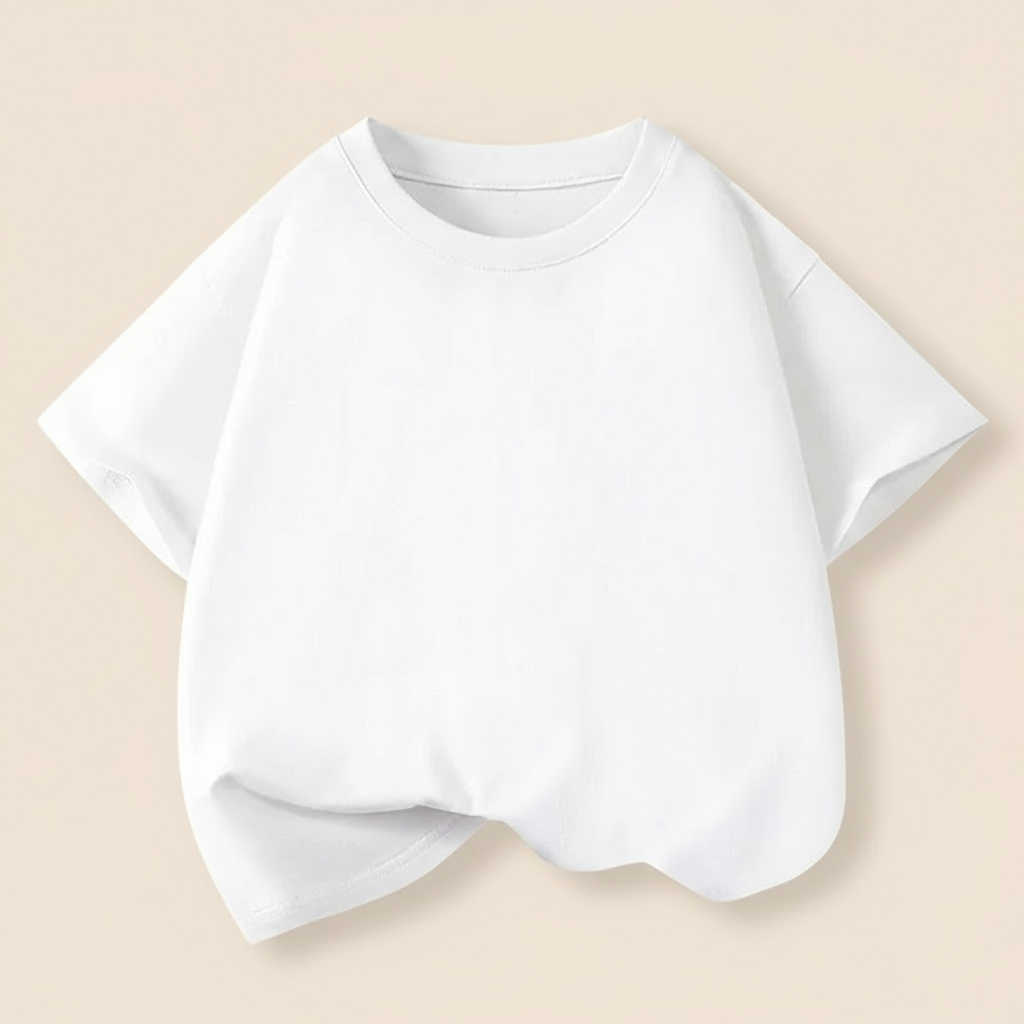 SimpleWear – Casual & Miękkie – T-shirt Relax Fit z okrągłym dekoltem
