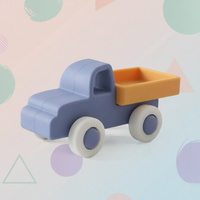 Thumbnail for Montessori Silicone Toy Car – Bezpieczne i przyjazne dla ząbków – silikonowa zabawka do gryzienia w kształcie pojazdu