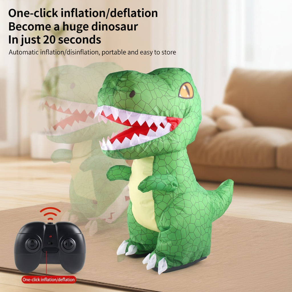 Inflatable Tyrannosaurus Rex – Zabawa i nauka – nadmuchiwany dinozaur sterowany pilotem