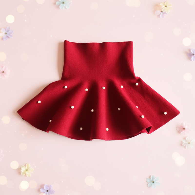 Girls Knitted Skirt – Komfort i styl – spódniczka dziecięca