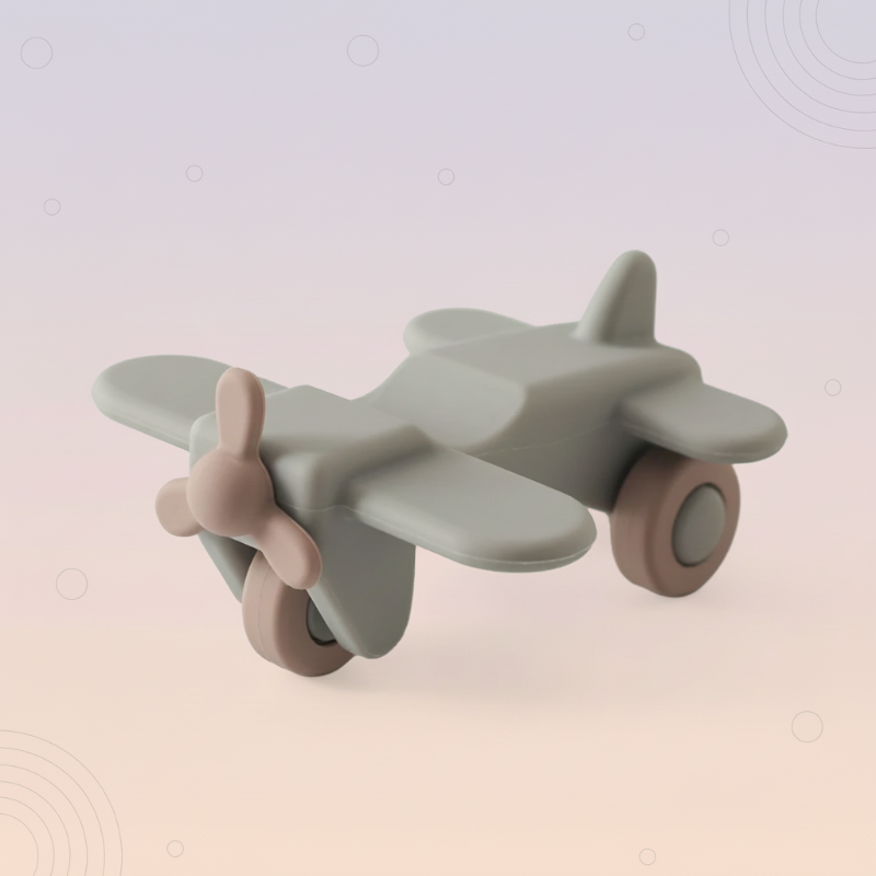 Montessori Silicone Toy Car – Bezpieczne i przyjazne dla ząbków – silikonowa zabawka do gryzienia w kształcie pojazdu
