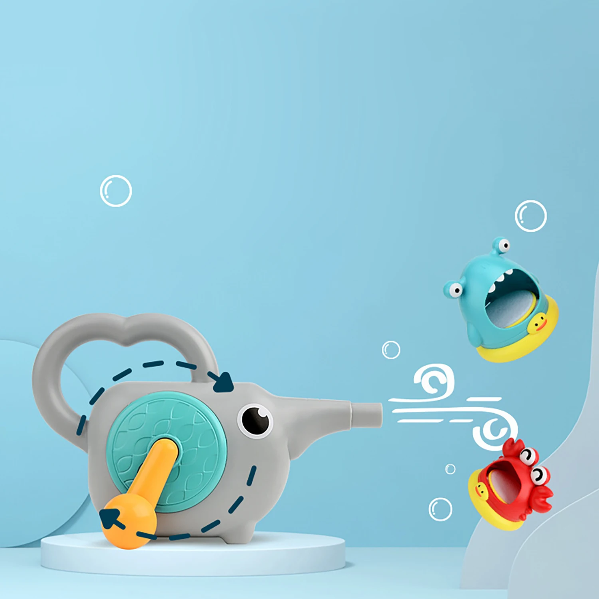 BubblePlay – Edukacyjne i zabawne – zabawka do kąpieli „Krab Bubbel”