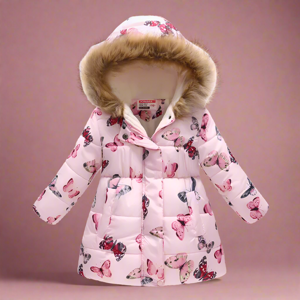 CozyTrend – Elegancka i przytulna – pikowana kurtka zimowa dla dziewczynek