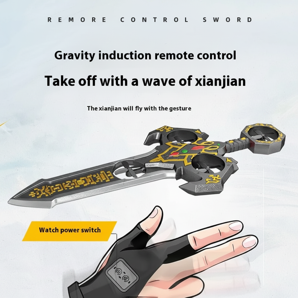 AirBlade – Zabawne i interaktywne – zdalnie sterowane zabawki latające z motywem miecza