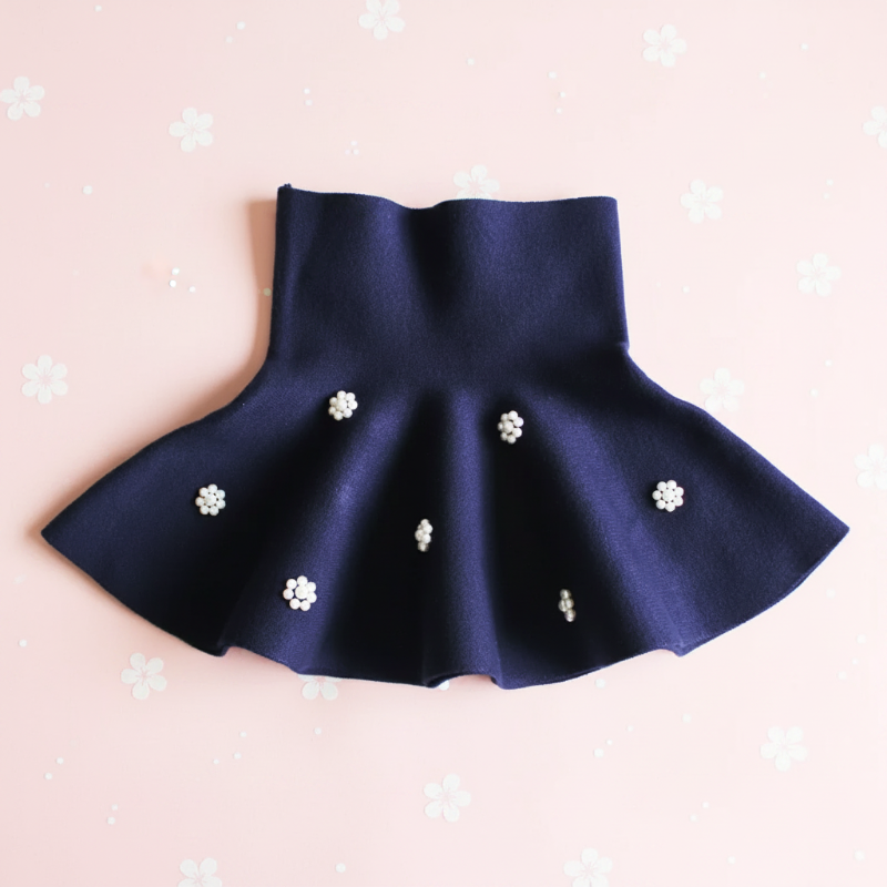 Girls Knitted Skirt – Komfort i styl – spódniczka dziecięca