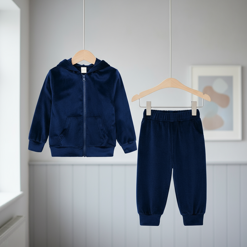 Mini Fashion™ – Miękki i ciepły – dres dżinsowy