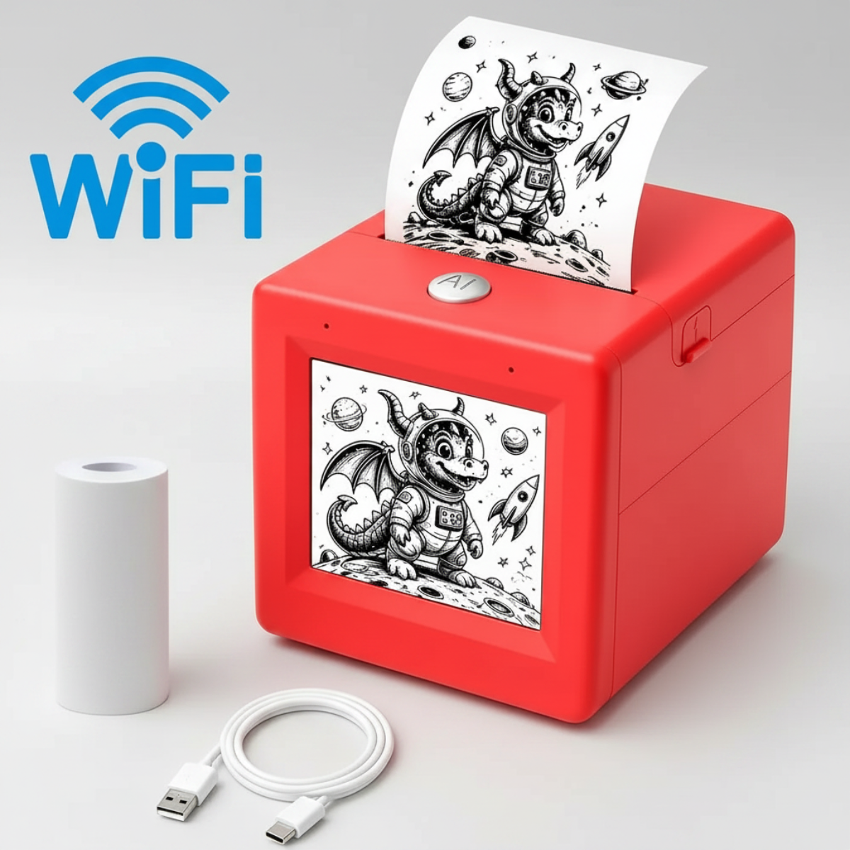 StickerMagic – Edukacyjne i kreatywne – drukarka naklejek z AI dla dzieci