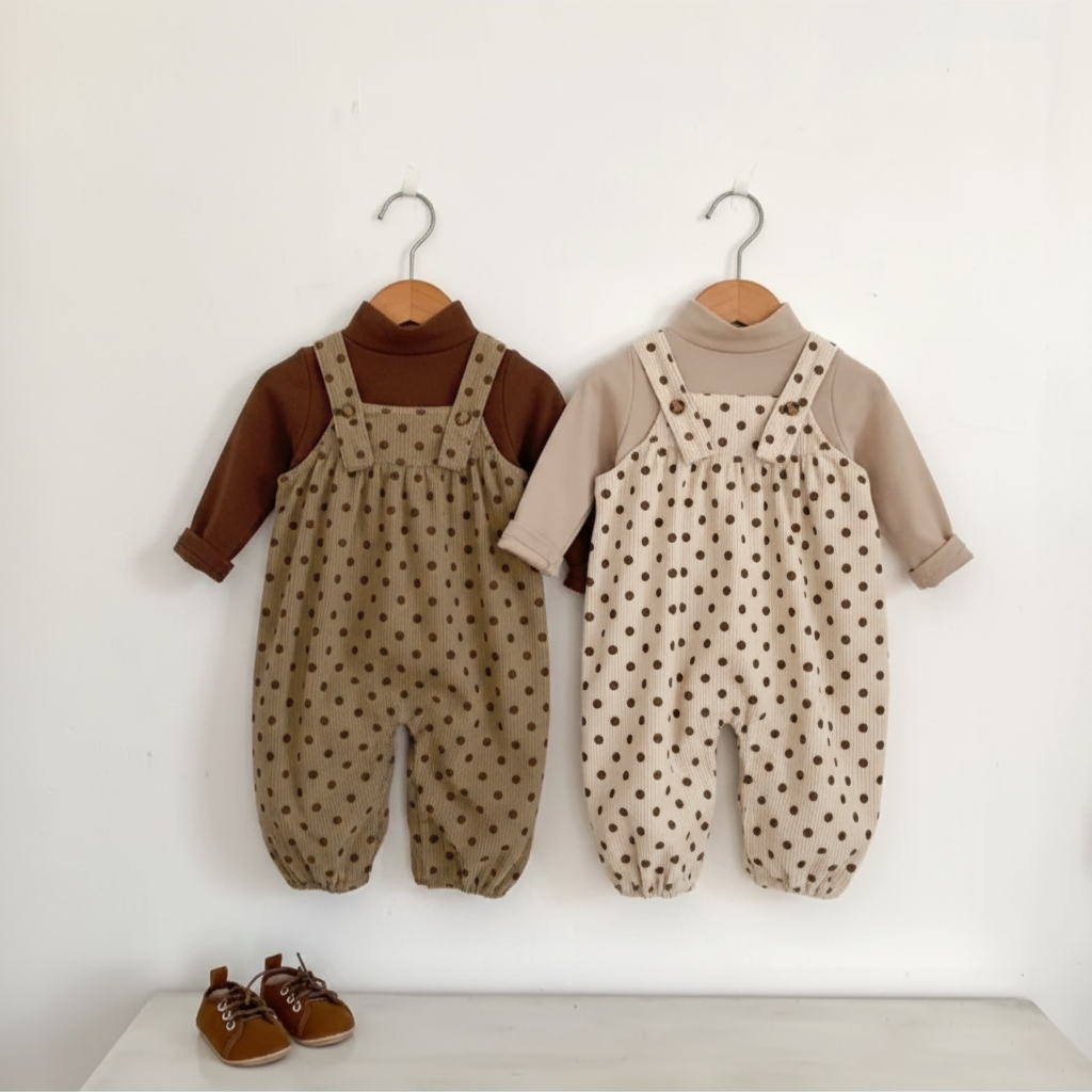 BabyBloom – Uroczy i wygodny – kombinezon w kropki