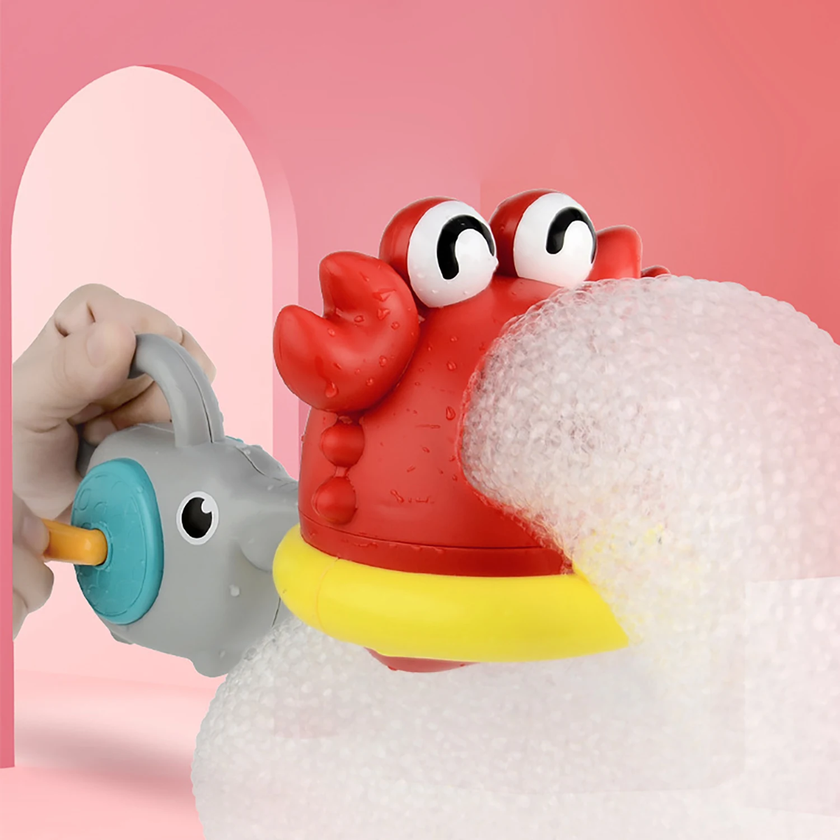 BubblePlay – Edukacyjne i zabawne – zabawka do kąpieli „Krab Bubbel”