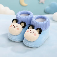 Thumbnail for CuddleSteps – Ciepłe i antypoślizgowe – kapcie dla dzieci z motywami zwierzęcymi