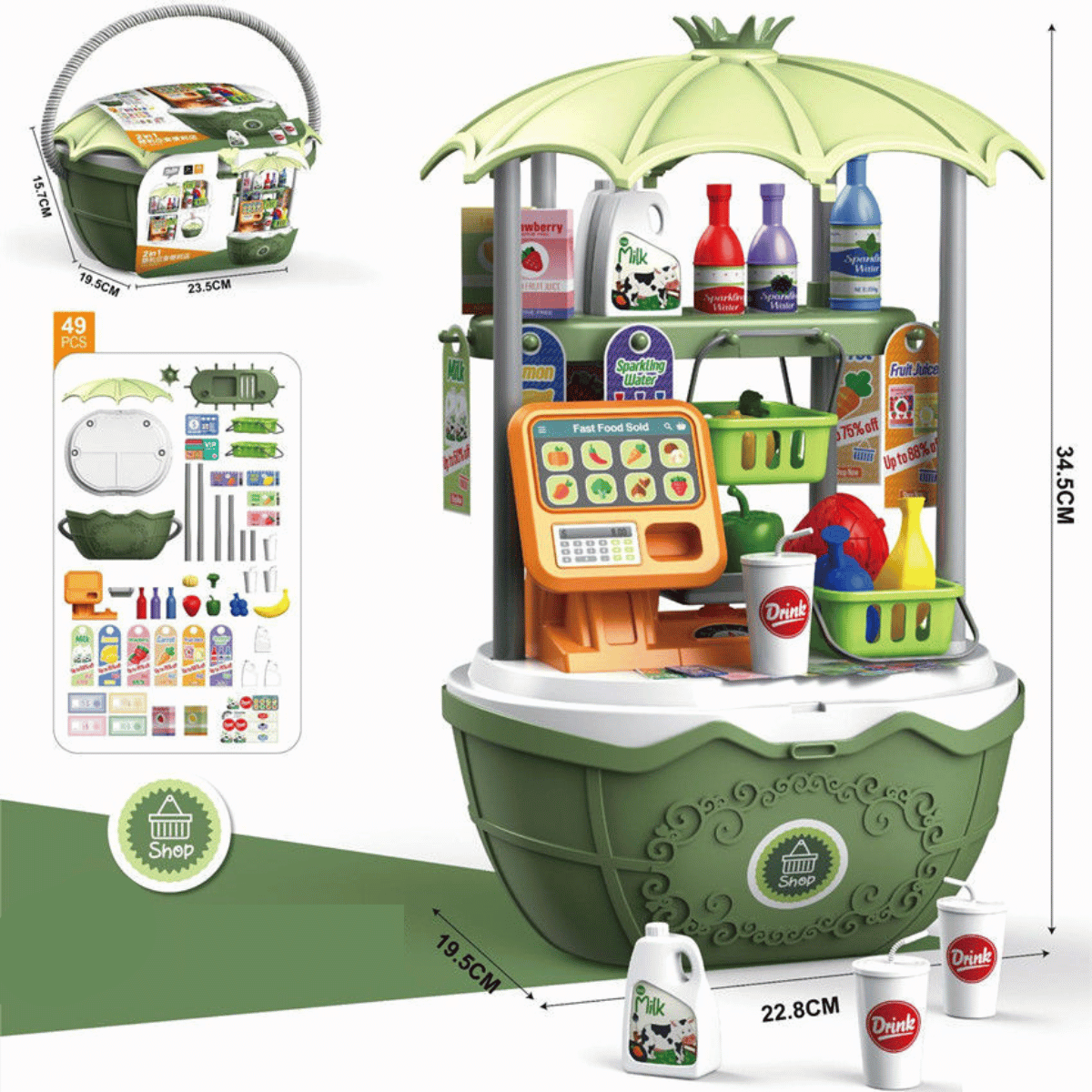 Candy Cart™ – Interaktywny wózek zabawkowy w różnych motywach