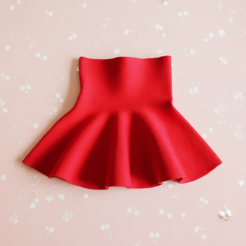 Girls Knitted Skirt – Komfort i styl – spódniczka dziecięca
