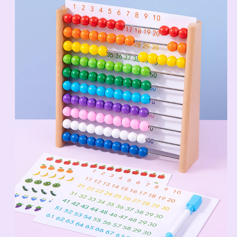 Woods™ - Drewniane liczydło - Edukacyjne zabawki matematyczne
