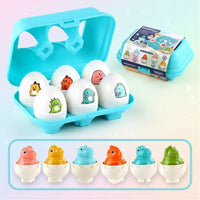 Thumbnail for Montessori 3D Eggs Puzzle – Fajna zabawa na Wielkanoc – gra w sortowanie jajek