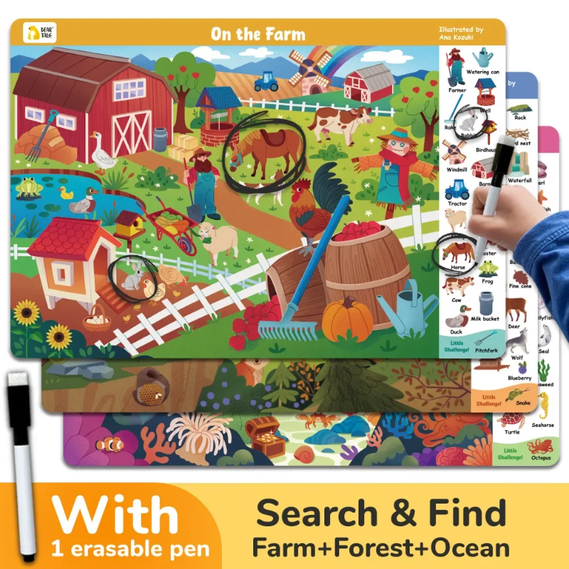 Search and Find Game – Nauka i zabawa – książka z zadaniami