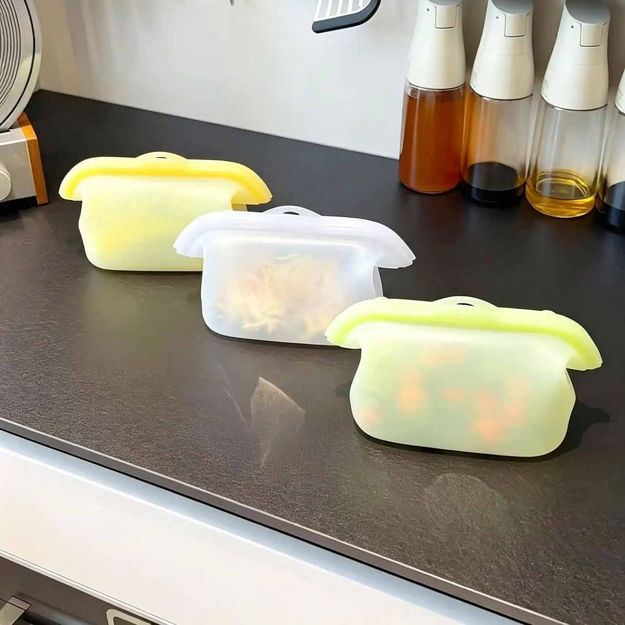 MealSaver – Praktyczna i wielokrotnego użytku – silikonowa torebka do przechowywania żywności