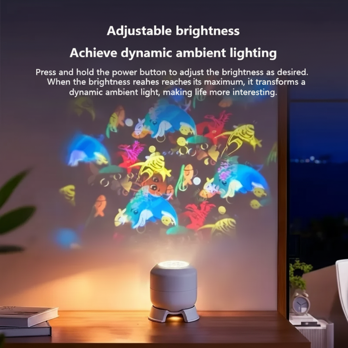 SeaDream – Zabawa i nauka – obrotowa lampka nocna LED 360°