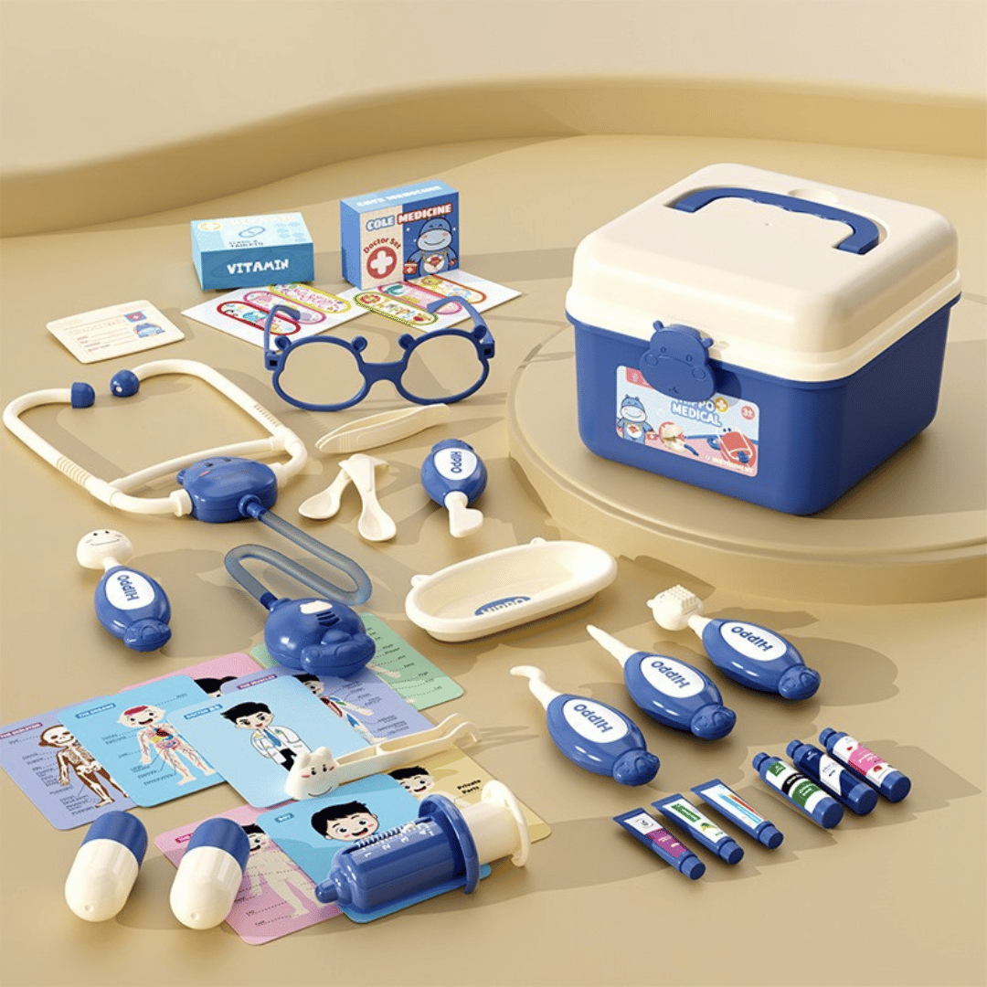 Hippo Doctors Set™ - Mini doktorzy w akcji - zabawkowy zestaw lekarski