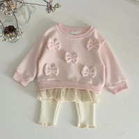Thumbnail for LittleAngel – Miękkie i stylowe – zestaw dla niemowląt z bluzą i spodniami z gumką