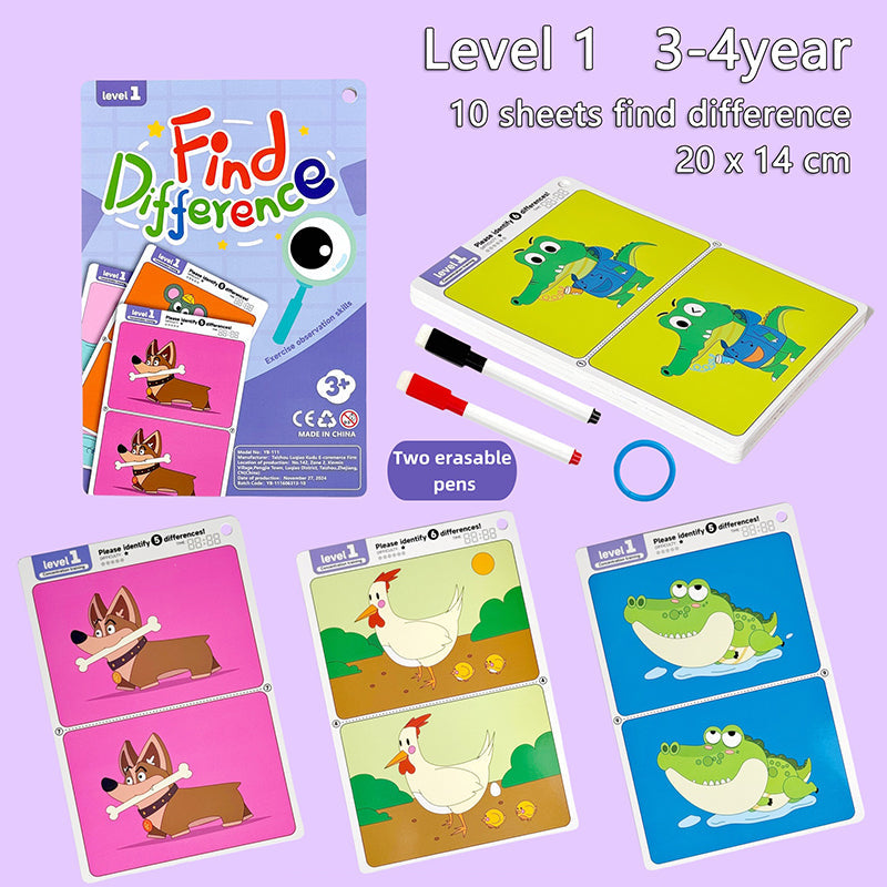 Spot the Difference Game – Koncentracja i nauka – gra karciana
