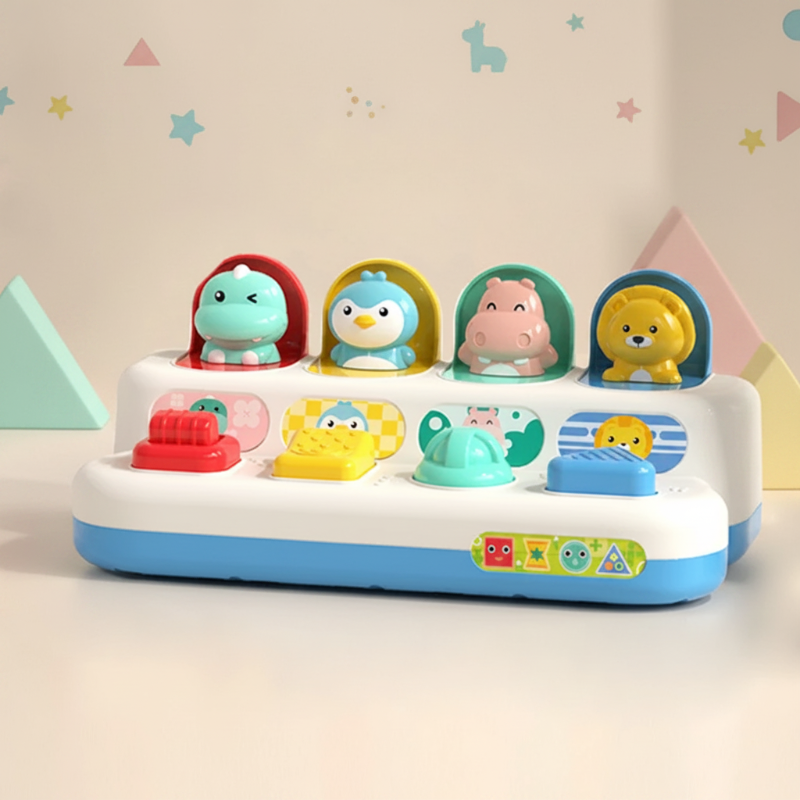 Pop Up Activity Toy – Odkrywanie i nauka – zabawki sensoryczne dla niemowląt