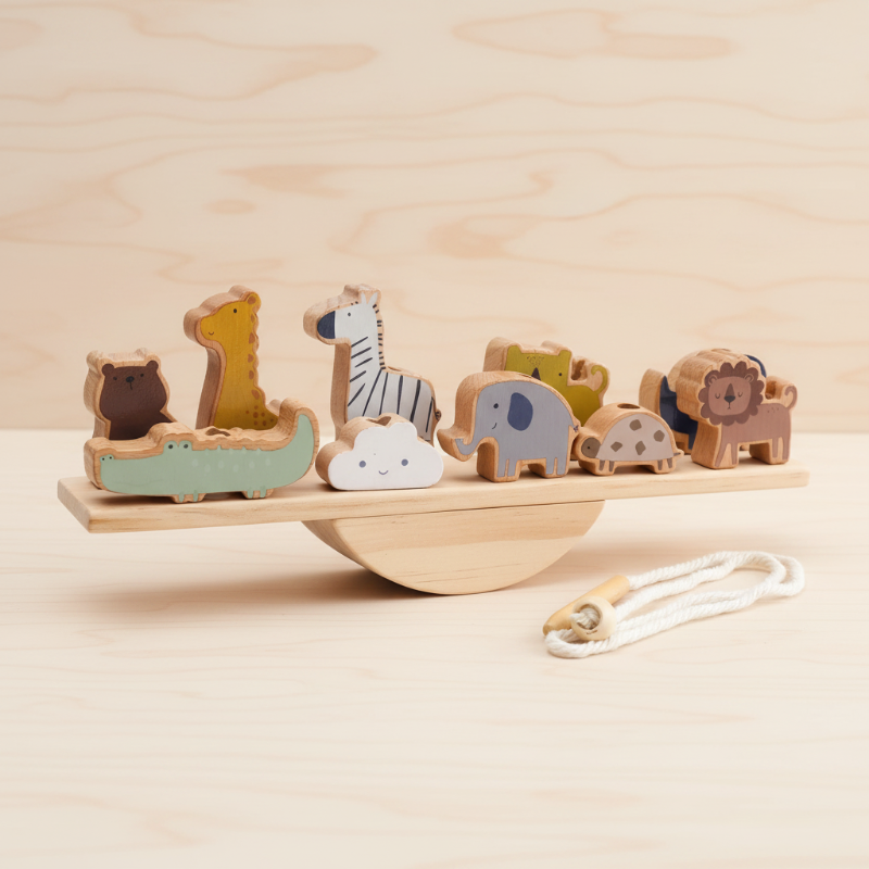 Wooden Forest Blocks – Kreatywność i rozwój – zestaw drewnianych klocków do układania