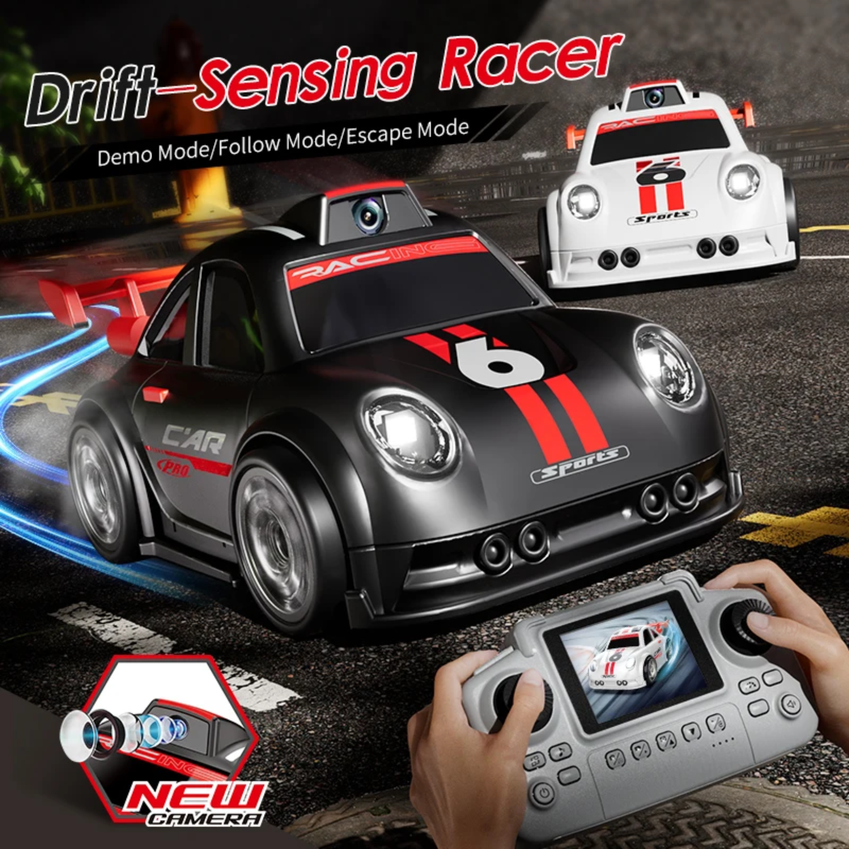 RacePro – RC i akrobacje – Samochód wyścigowy z czujnikiem driftu i kamerą