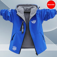 Thumbnail for Reversible Kids Jacket – Wodoodporna i wiatroszczelna – lekka kurtka