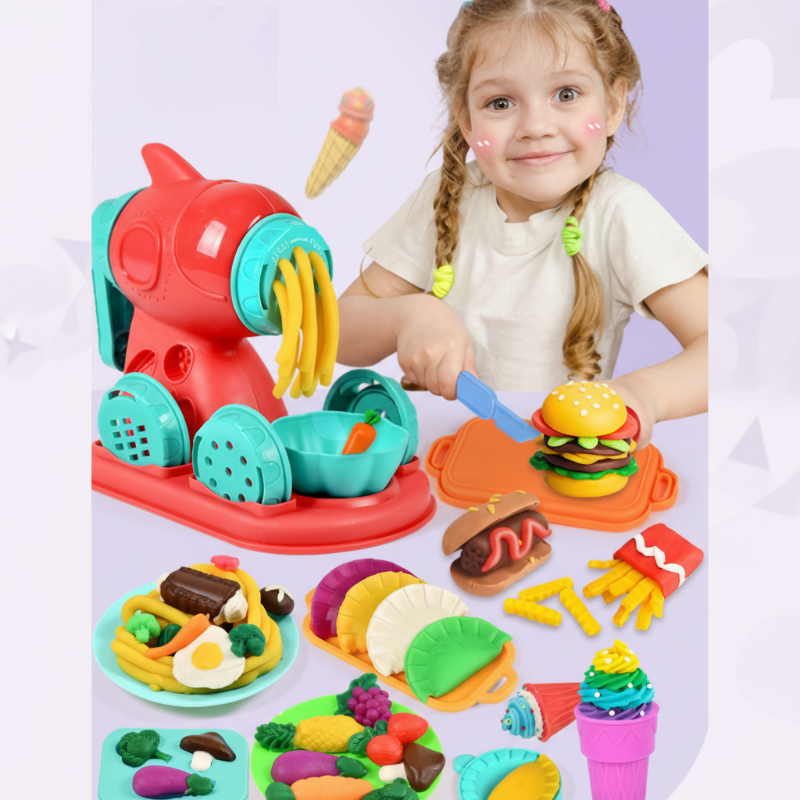 PlayDough Fun – Zabawne i kreatywne – Zestaw do zabawy z gliną DIY
