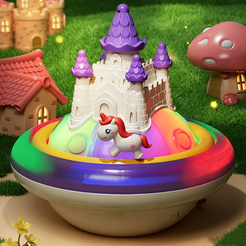 SpalshCastle – Magiczny i interaktywny – zestaw do zabawy „Pływający zamek jednorożca”