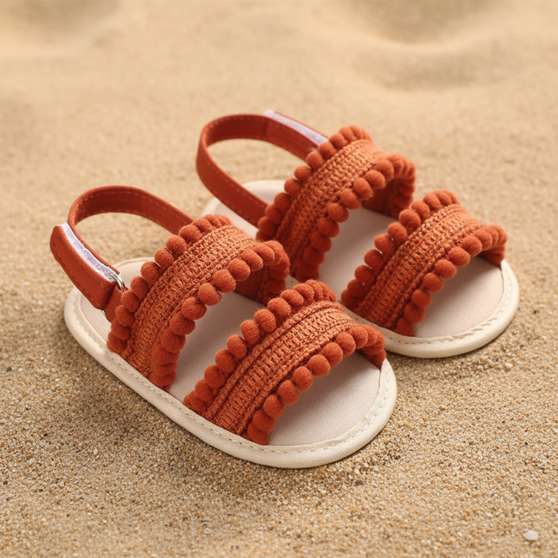 Baby Girls Sandals – Miękkie i wygodne – letnie sandały