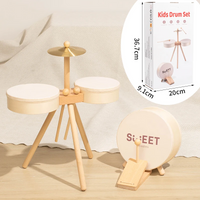 Thumbnail for Kids Wooden Drum Toy – Muzyka i kreatywność – zestaw perkusyjny