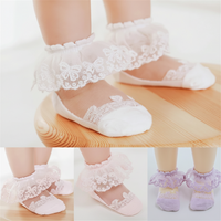 Thumbnail for BabyBliss – Wygodne i lekkie – skarpetki z koronką dla niemowląt