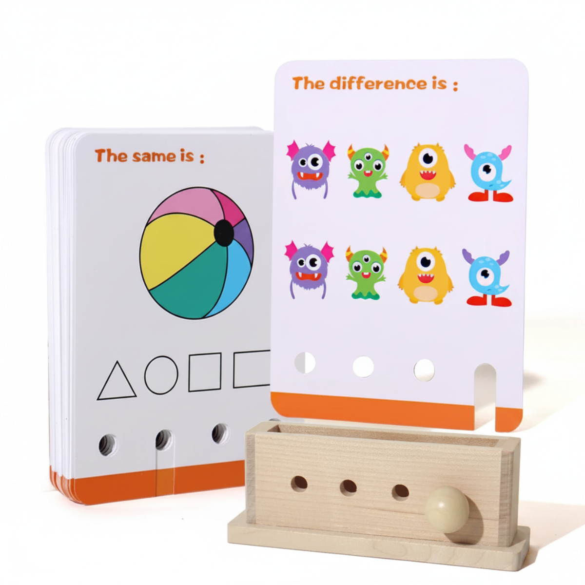 BrainyKids – Logiczne i zabawne – drewniana gra edukacyjna z kartami
