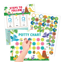 Thumbnail for Potty Training – Zabawna i motywująca - karta do nauki korzystania z nocnika z naklejkami