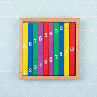 Thumbnail for TinyMath – Pouczające i edukacyjne – drewniana tablica do nauki liczenia z cyframi