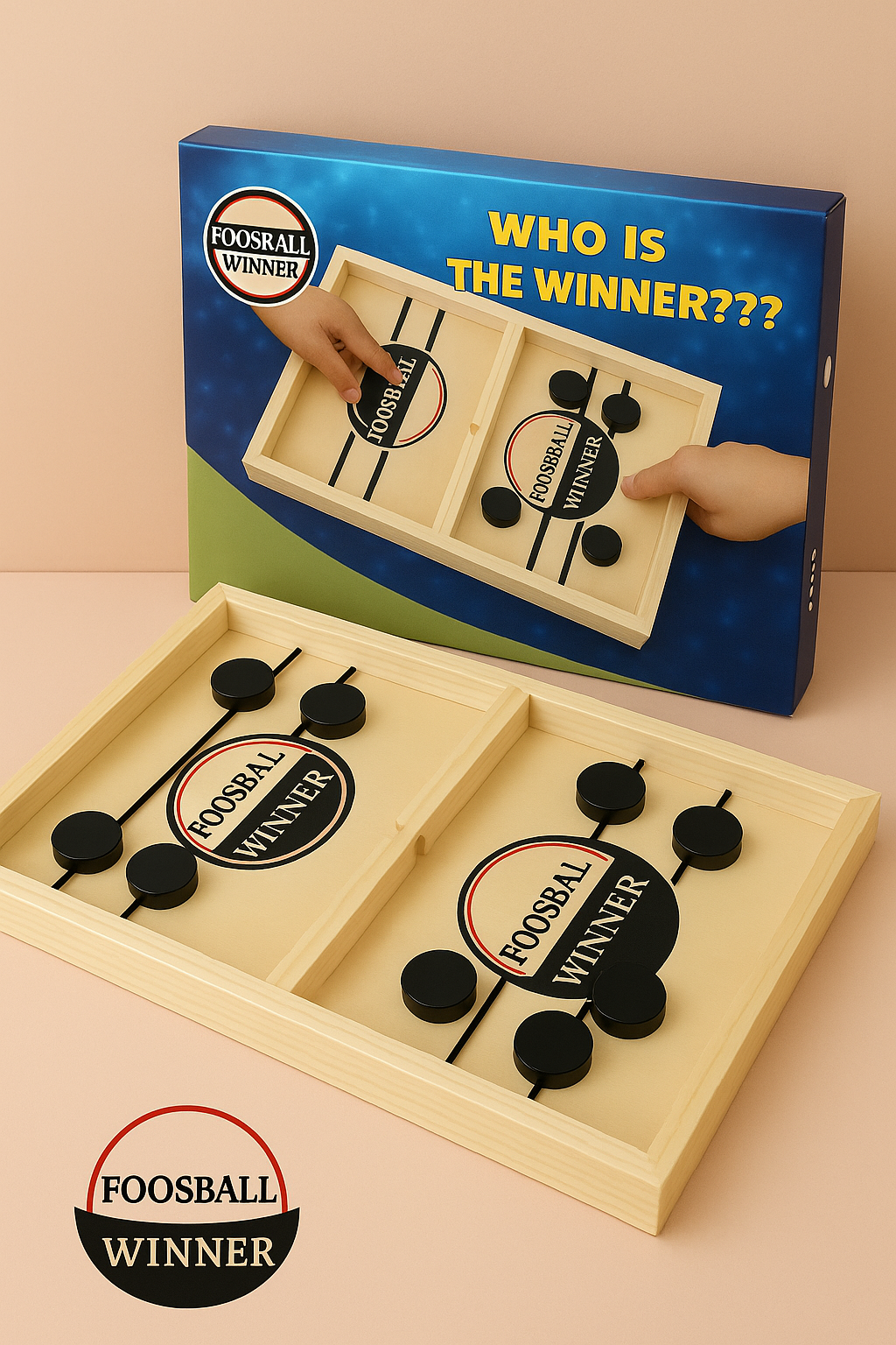 Foosball™ - Łatwa w konfiguracji - drewniana gra planszowa