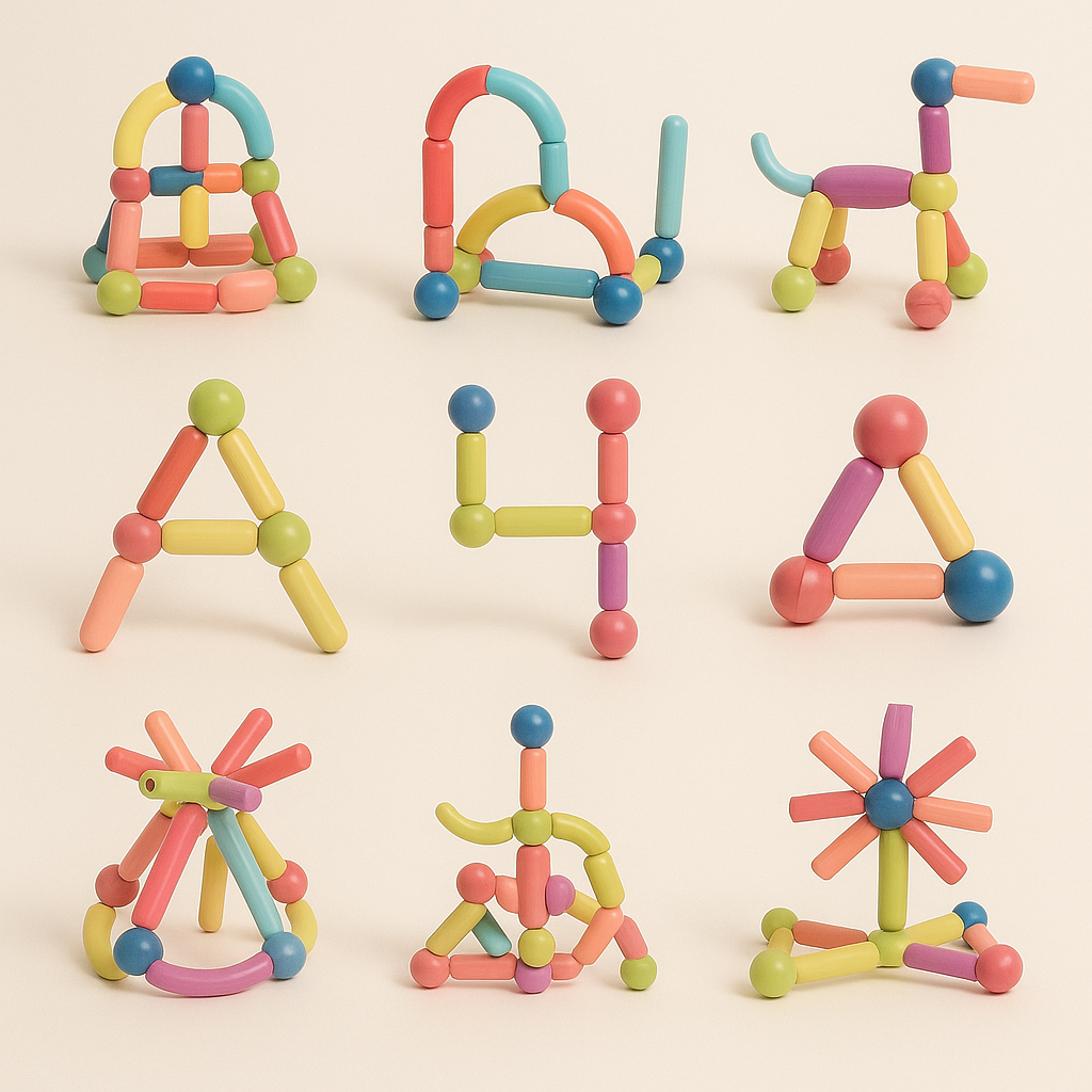 Magnet Toys™ - Pałeczki magnetyczne - Rozwijanie kreatywności