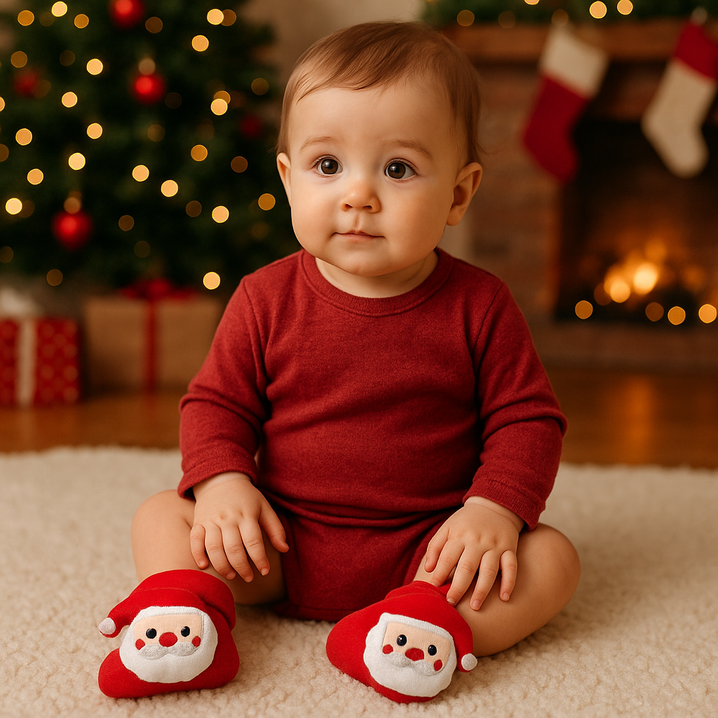 BabyClaus – Grube i wygodne – zimowe skarpety świąteczne z Mikołajem