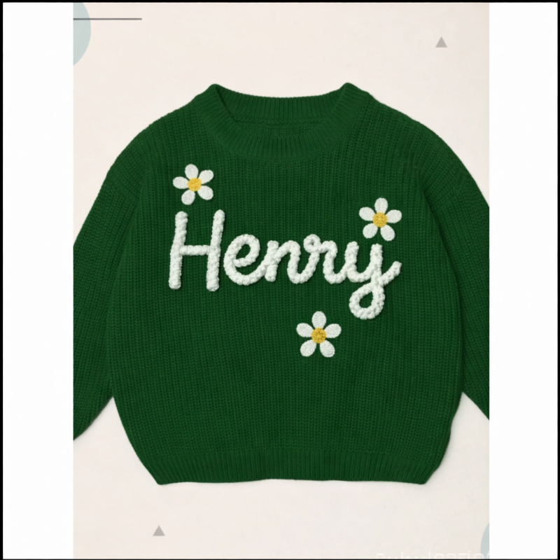 TinyStitch – Spersonalizowany sweter z imieniem dla dzieci