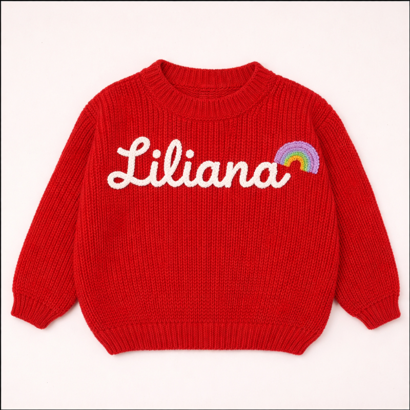 TinyStitch – Spersonalizowany sweter z imieniem dla dzieci