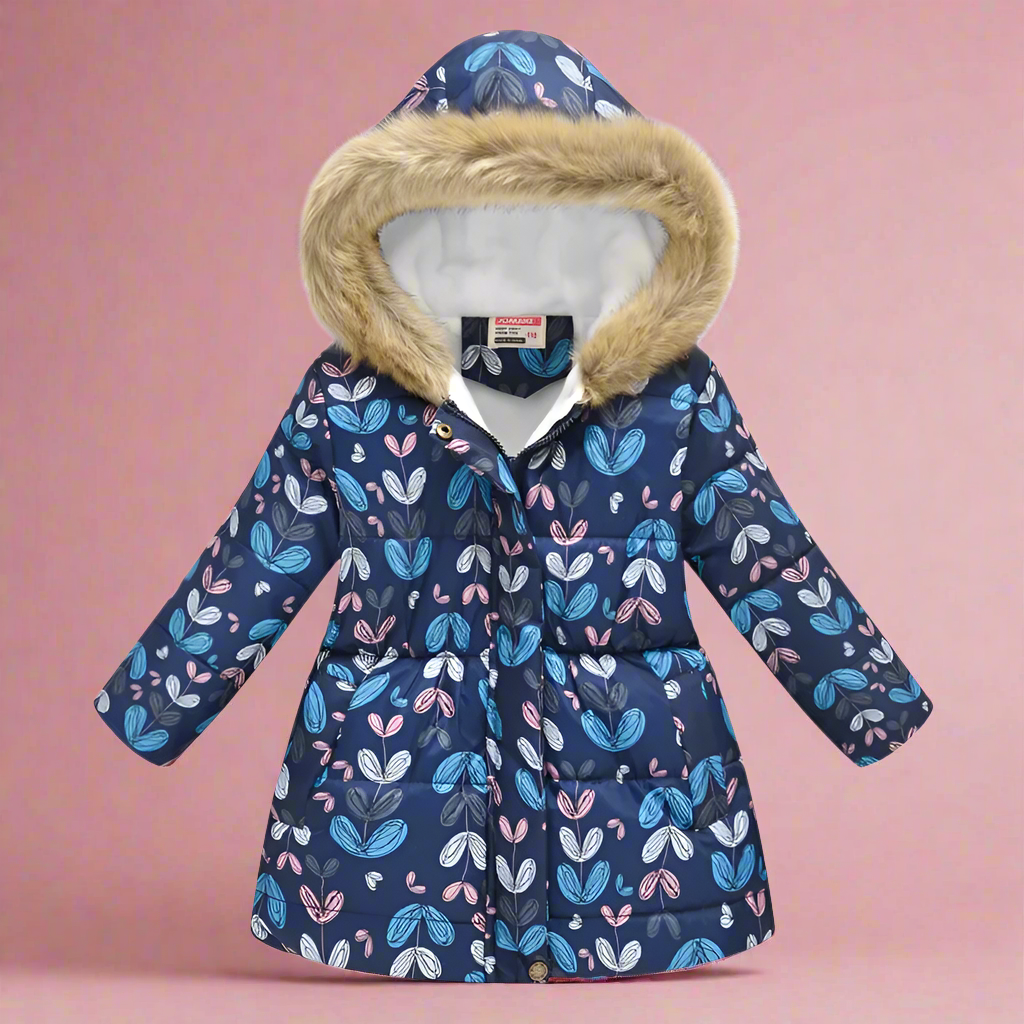CozyTrend – Elegancka i przytulna – pikowana kurtka zimowa dla dziewczynek