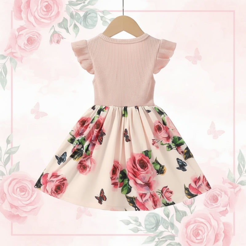 Garden Dress – Lato i świeżość – sukienka w kwiaty dla dziewczynek