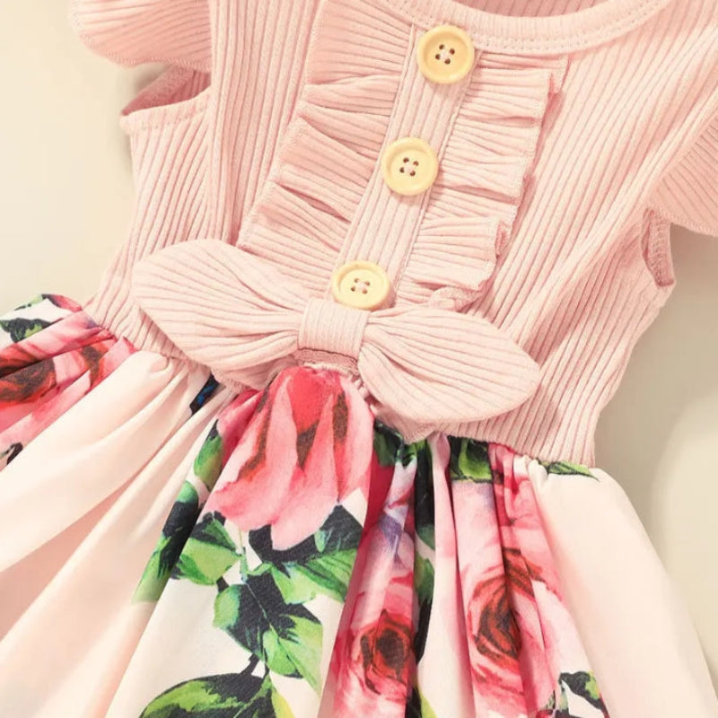 Garden Dress – Lato i świeżość – sukienka w kwiaty dla dziewczynek